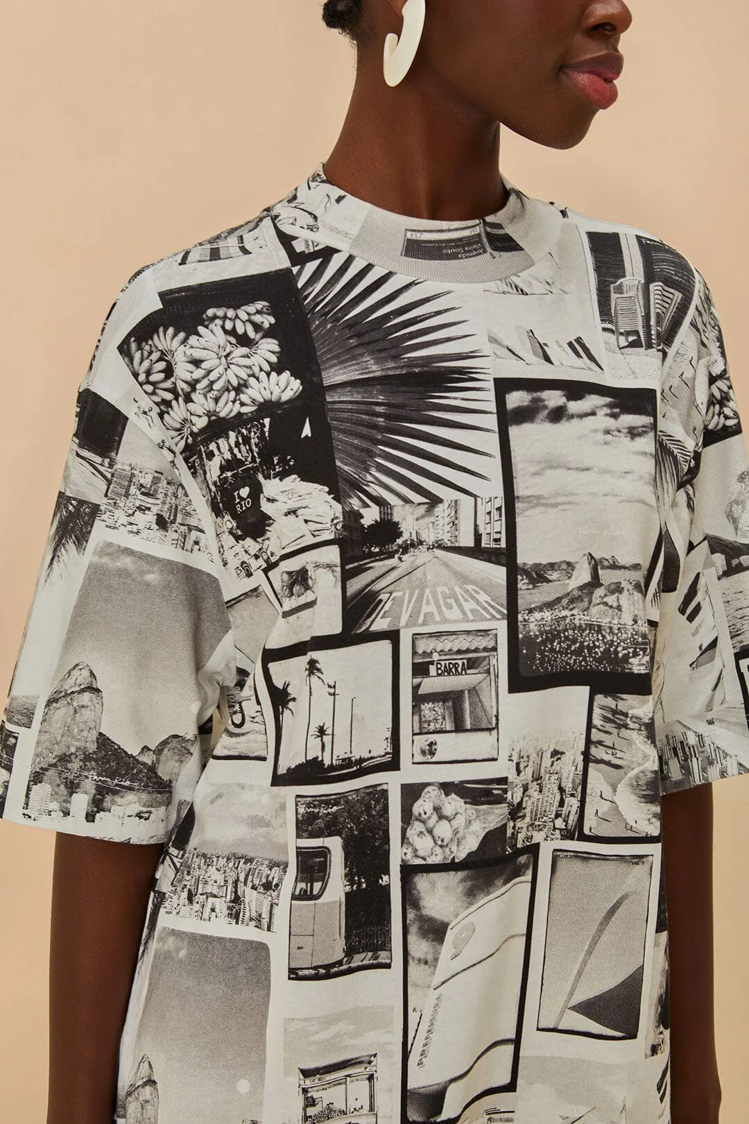 Cozy Comfort Design Multicolor Rio Noir T-Shirt