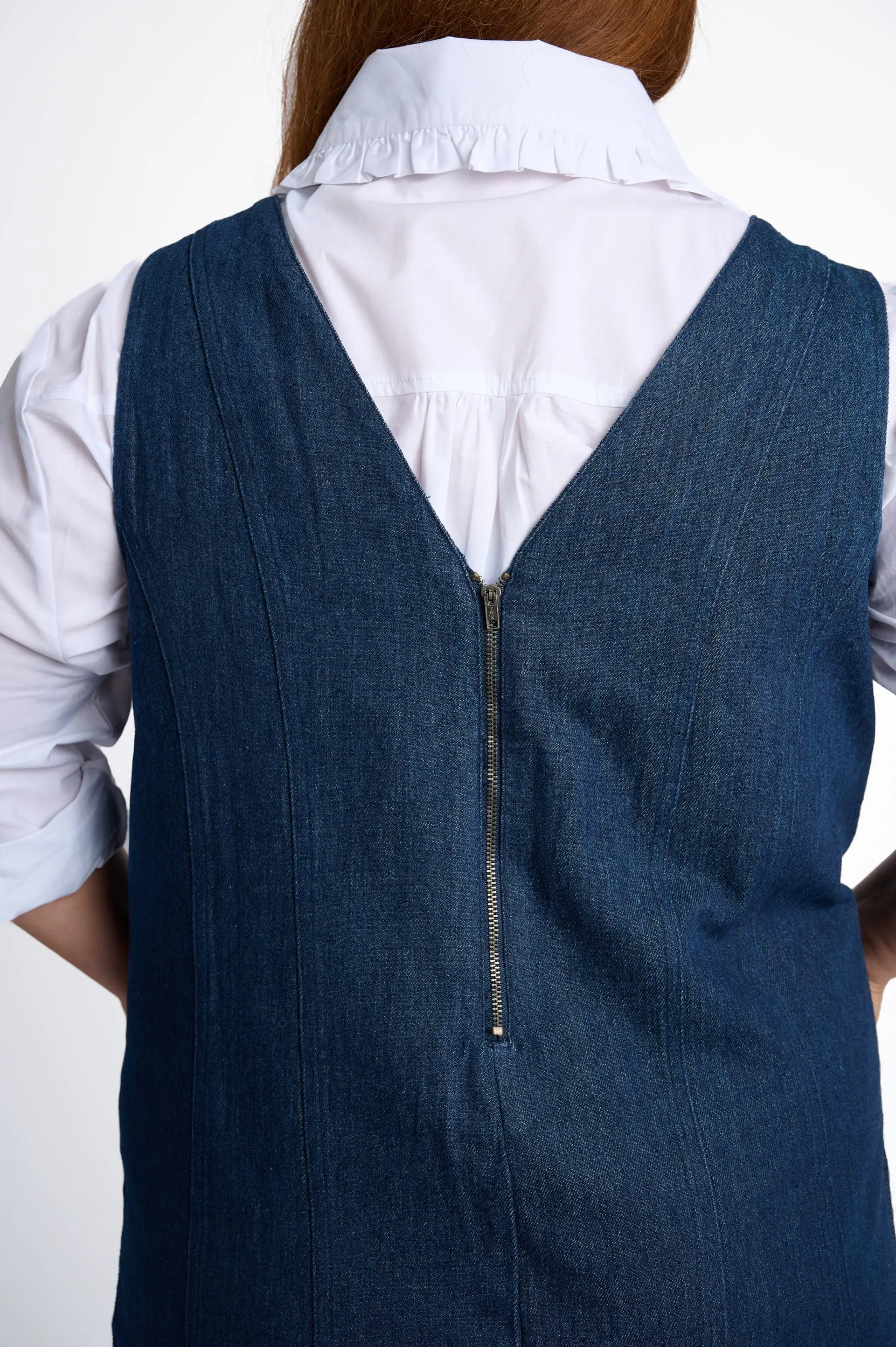The Denim Pinafore Easy-to-style casual dress