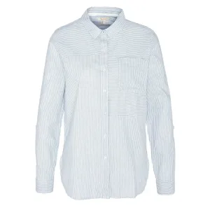 Barbour Womens Beachfront Shirt Chambray Stripe EcoCertifiedTextile