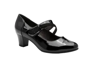 Sophisticated Heels Jana Womens Shoe 8-24465-43 Black Patent
