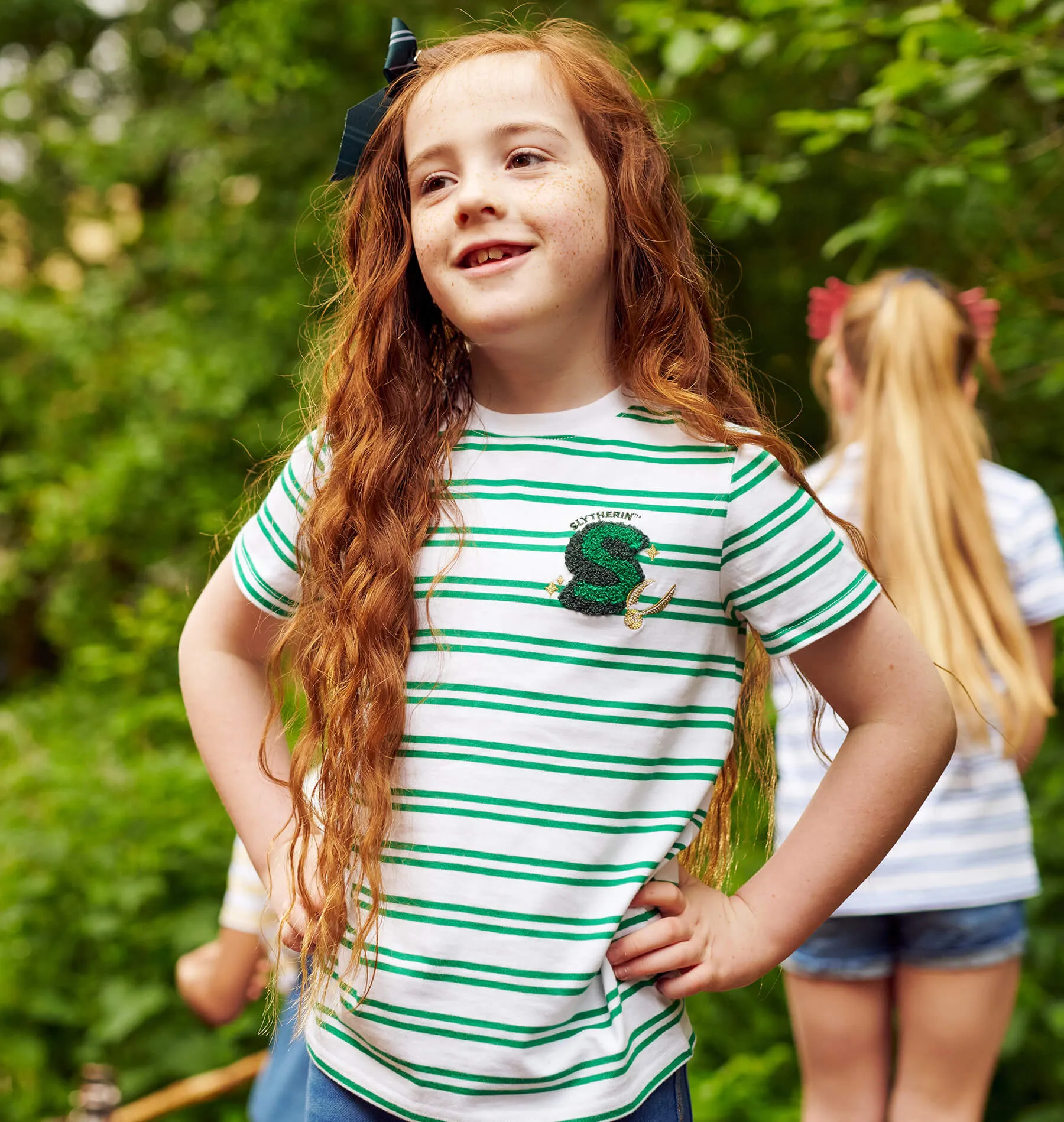 Basic Layer Kids Slytherin Striped T-Shirt