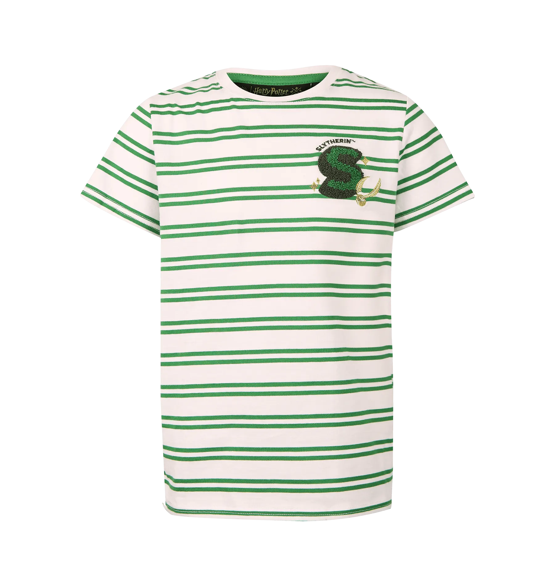 Breathable touch High Durability Weave Kids Slytherin Striped T-Shirt