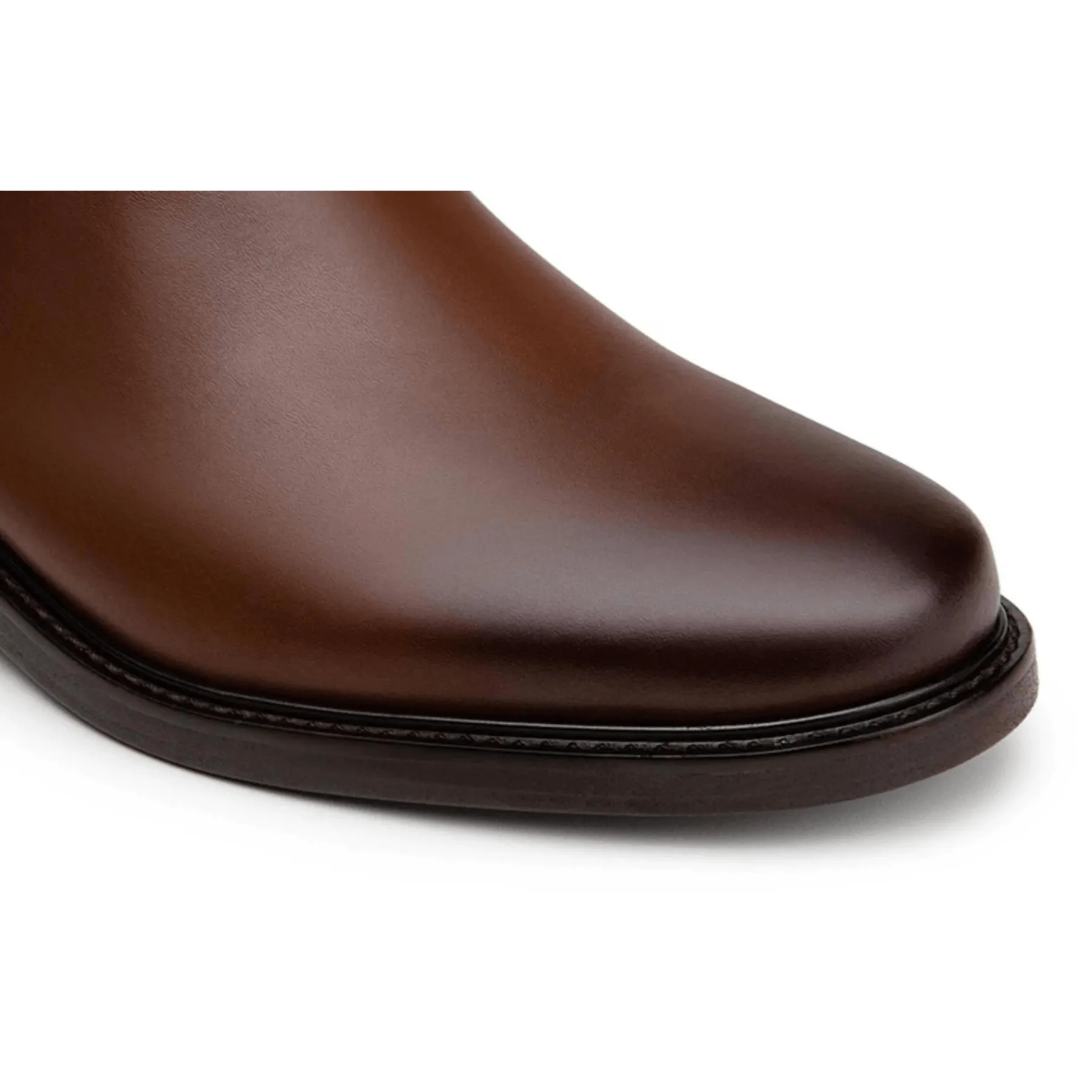 Protective Finish Weather Resistant User 'Dylan' Unisex Chelsea vegan boots by Ahimsa - cognac