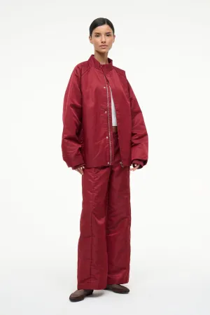 High Collar Windguard CAL JACKET | DEEP RED