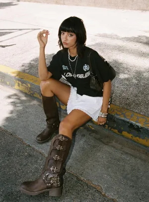 Capshaw Mini Skirt White Urban Style City Tones