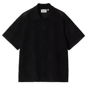 Recycled Polyester Silent Mood Carhartt WIP We S/S Temple Knit Shirt Black