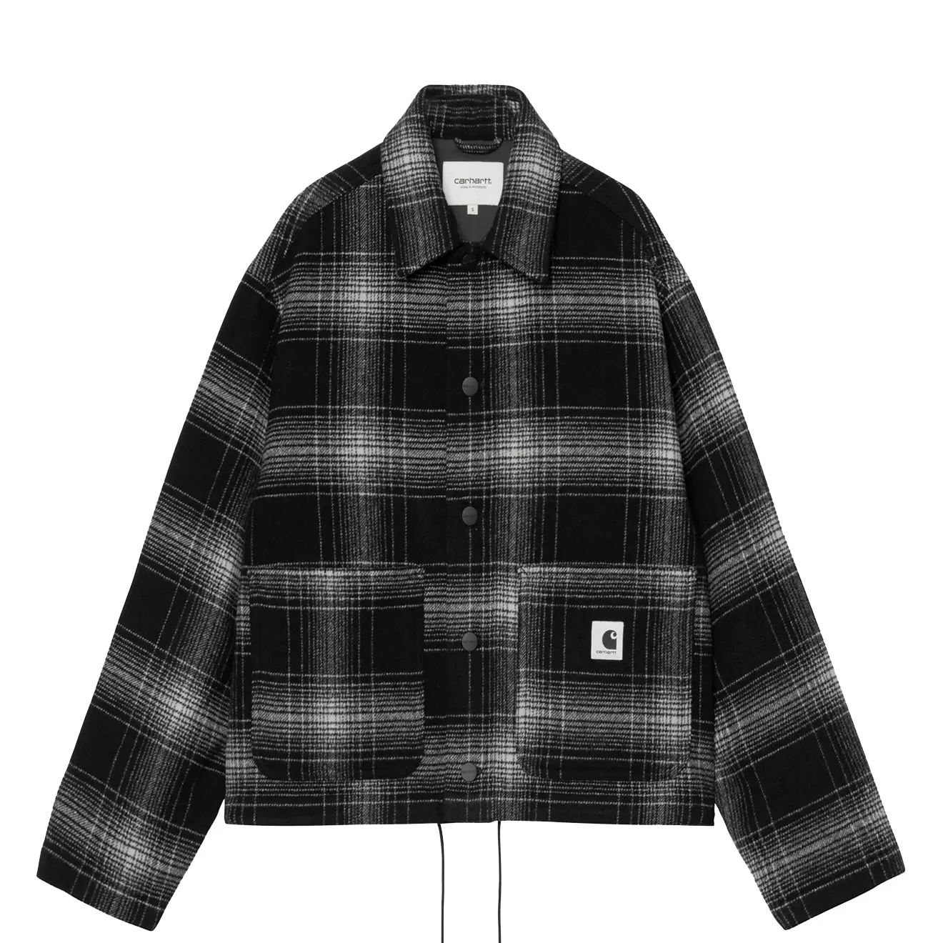 ZeroWasteProduction Weekend Style Carhartt WIP Womens Brennan Shirt Jac Brennan Check Black/Wax