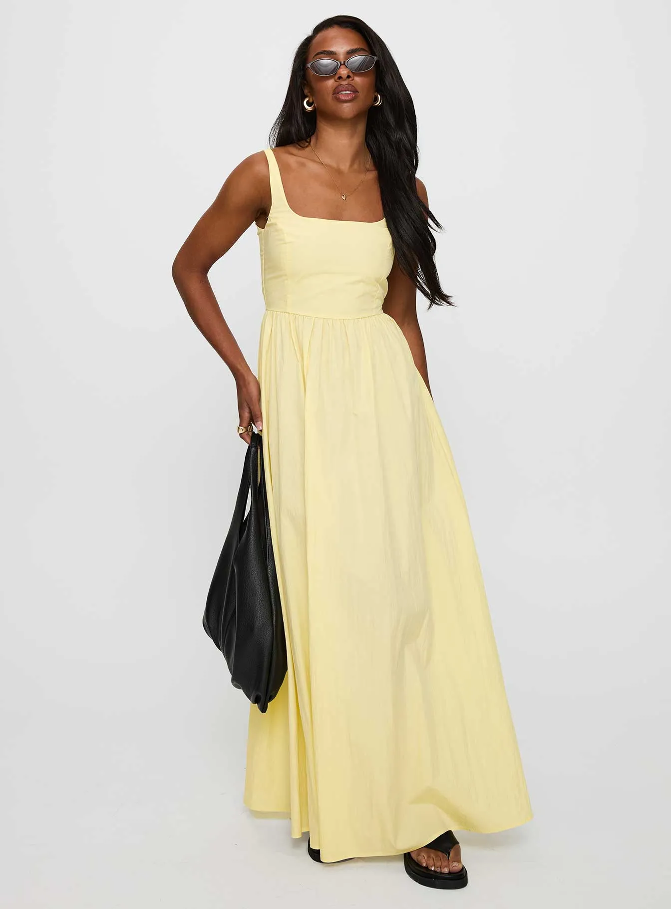 Cartmel Maxi Dress Lemon Sheer Light All Fitwear