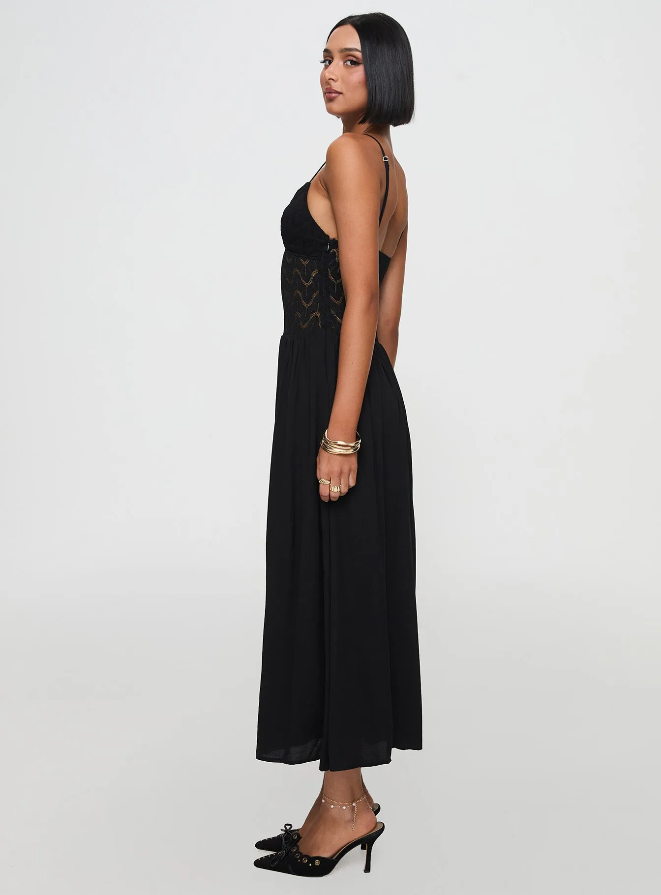 Speak Now Maxi Dress Black Minimal Harmony