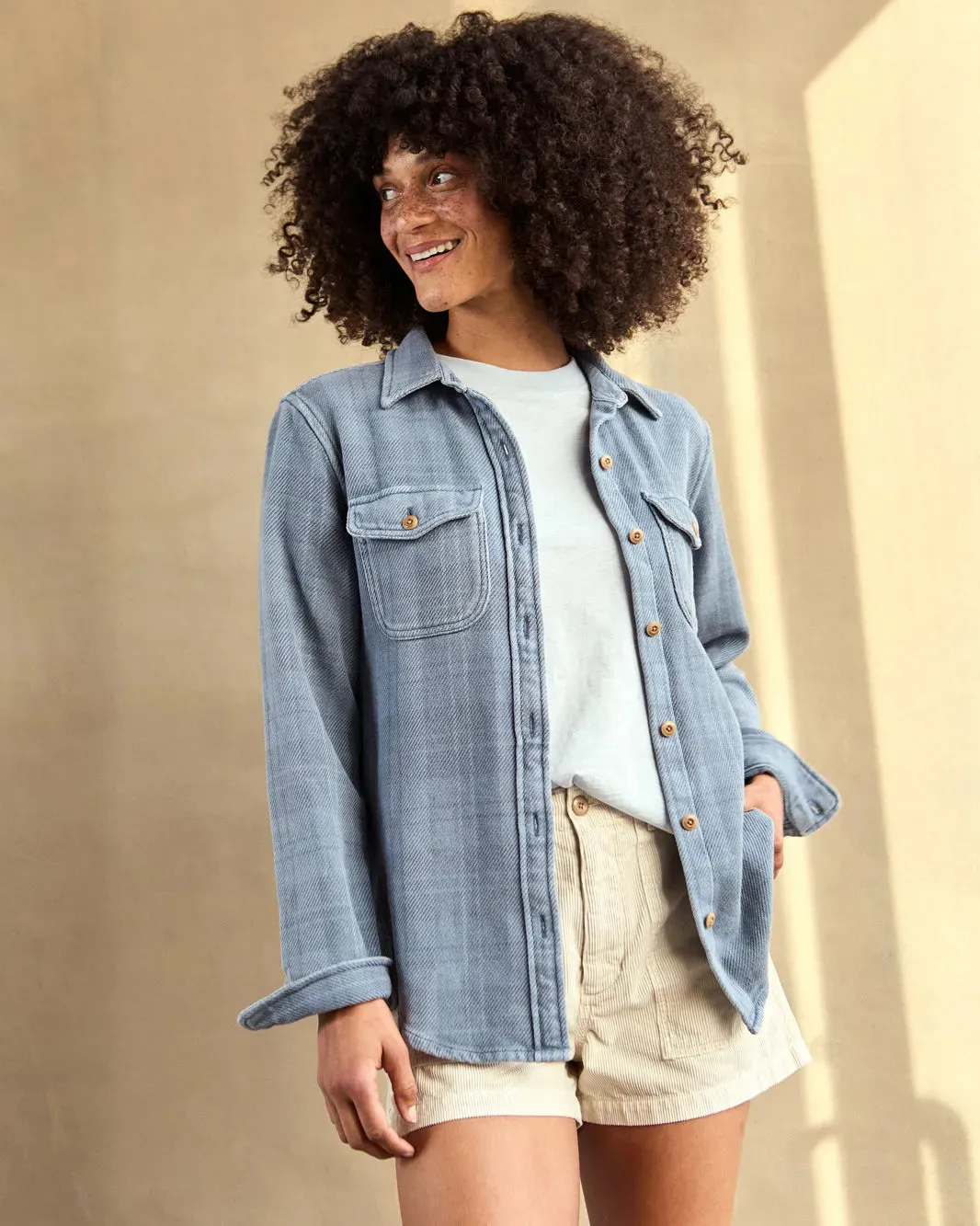 Trendy Basics Outerknown Womens Shirt Blanket