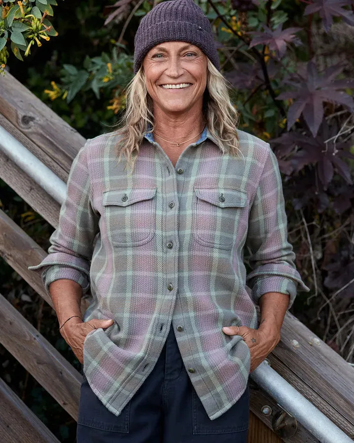 Outerknown Womens Shirt Blanket Chilly Style Stretch Fabric Technology