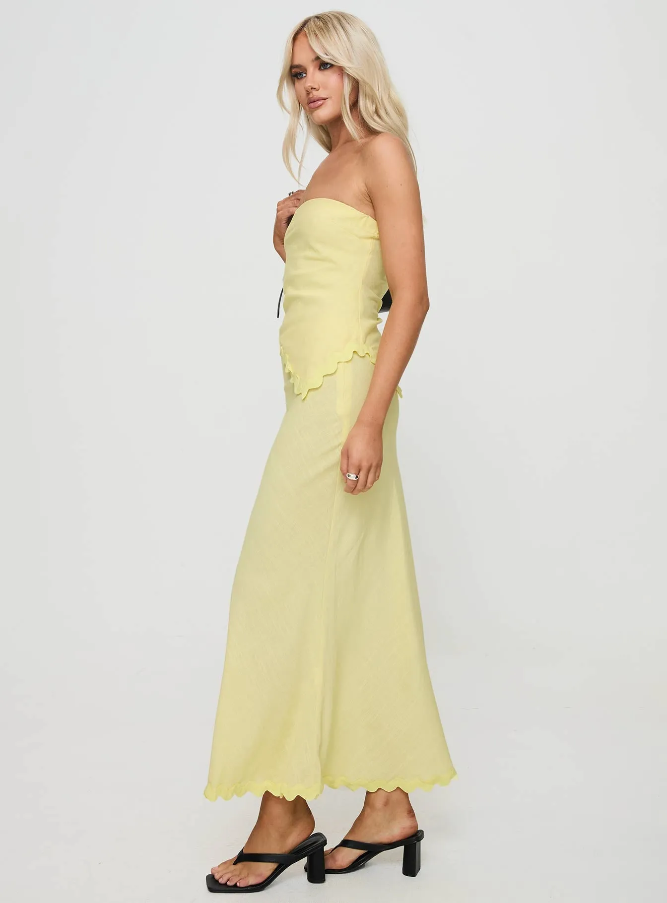 Silvershore Maxi Skirt Yellow Creative Look