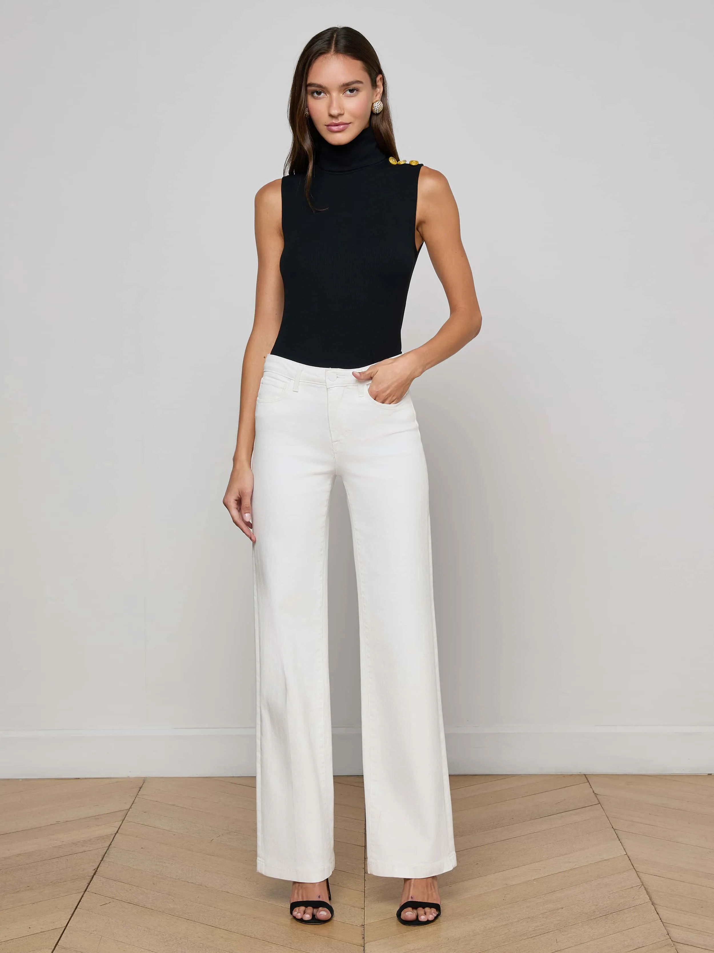 Ceci Sleeveless Turtleneck Trendy Top All-Purpose Wear