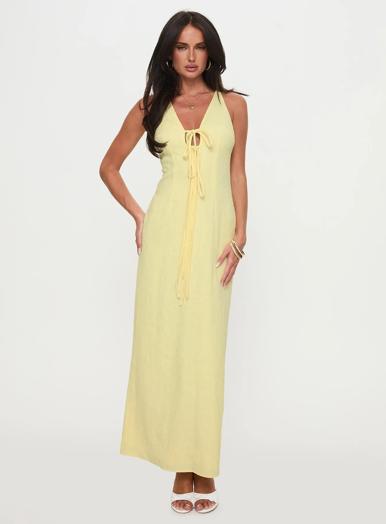 Soft Outfit Chantilly Maxi Dress Lemon