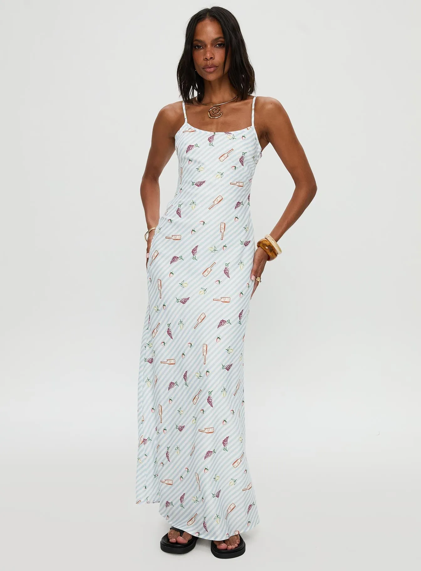 Cool Movement Charcuterie Maxi Dress Blue