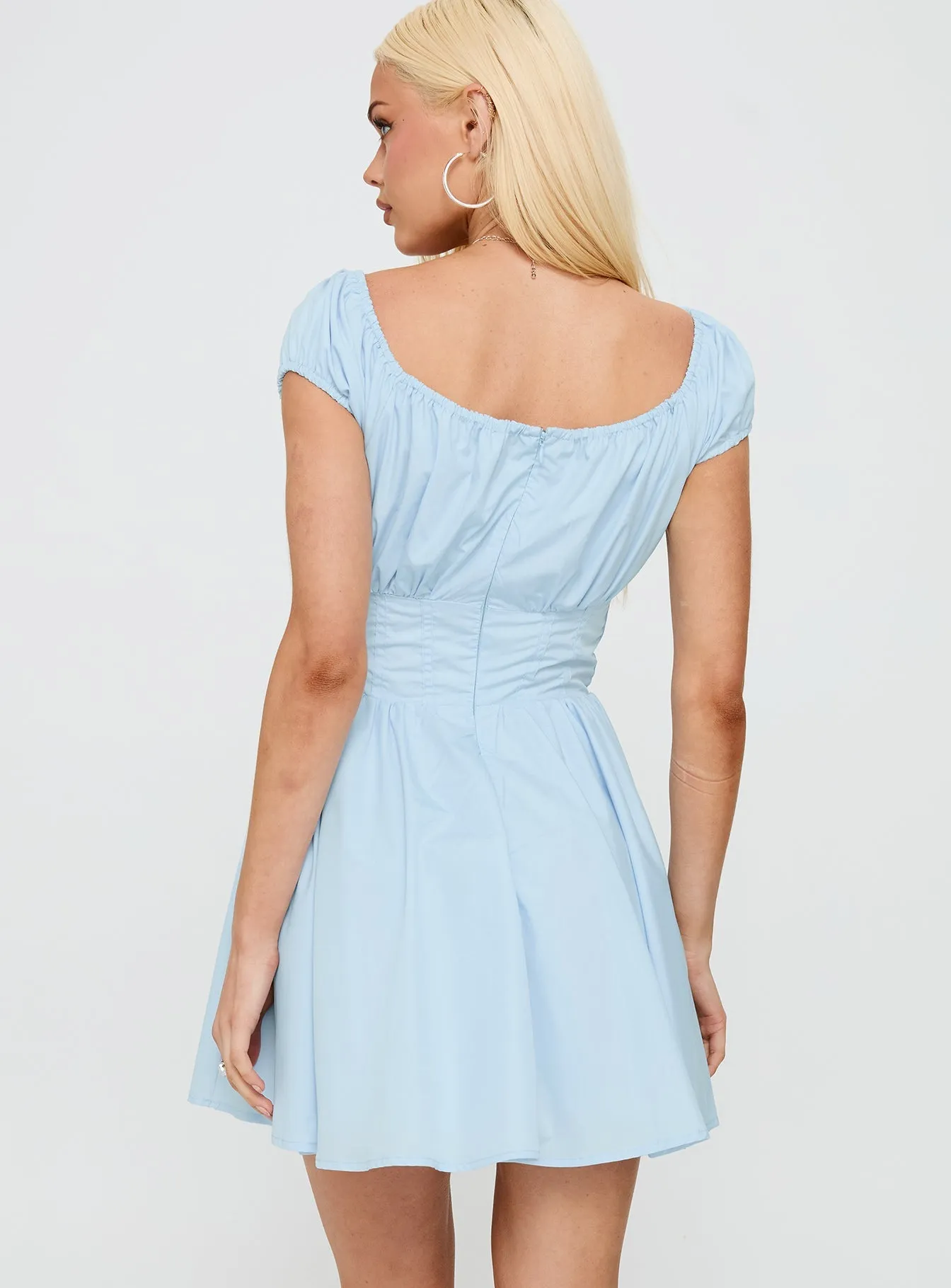 Christabelle Mini Dress Blue All-Day Fit Flattering Waist