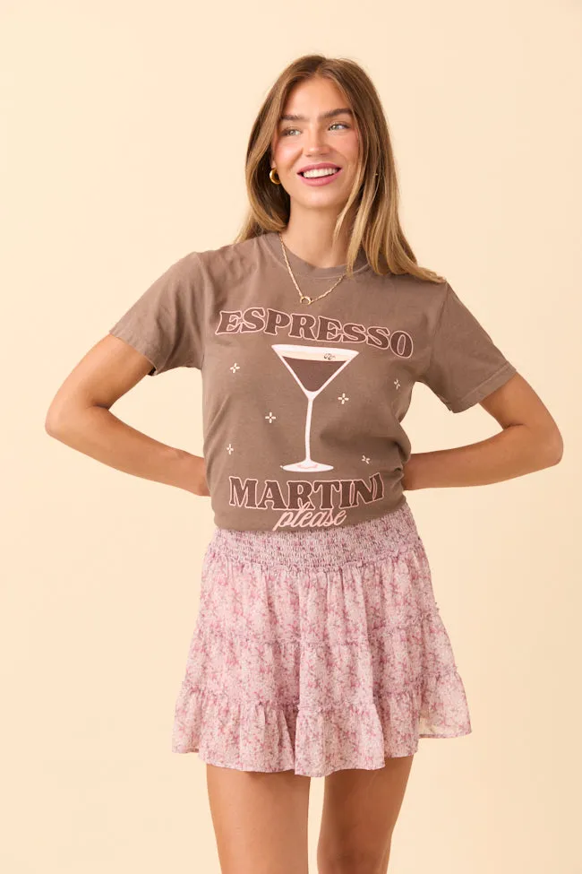 Quick Fit Performance Espresso Martini Please Brown Graphic Tee