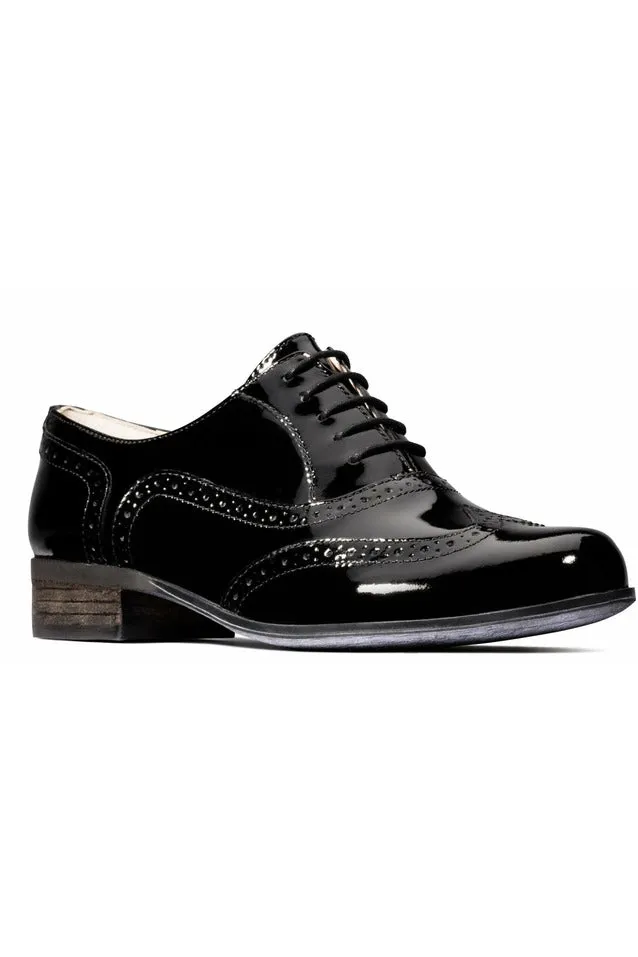 Clarks Hamble Oak in Black Patent leather Secure design