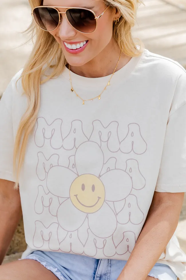 Retro Mama Daisy Ivory Graphic Tee Holiday Outfit