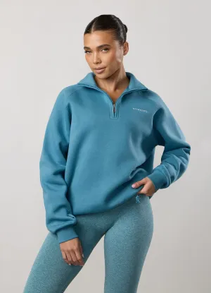 Gym King 365 Raglan Sleeve Funnel - Sea Mist Cozy Street Style Core Active