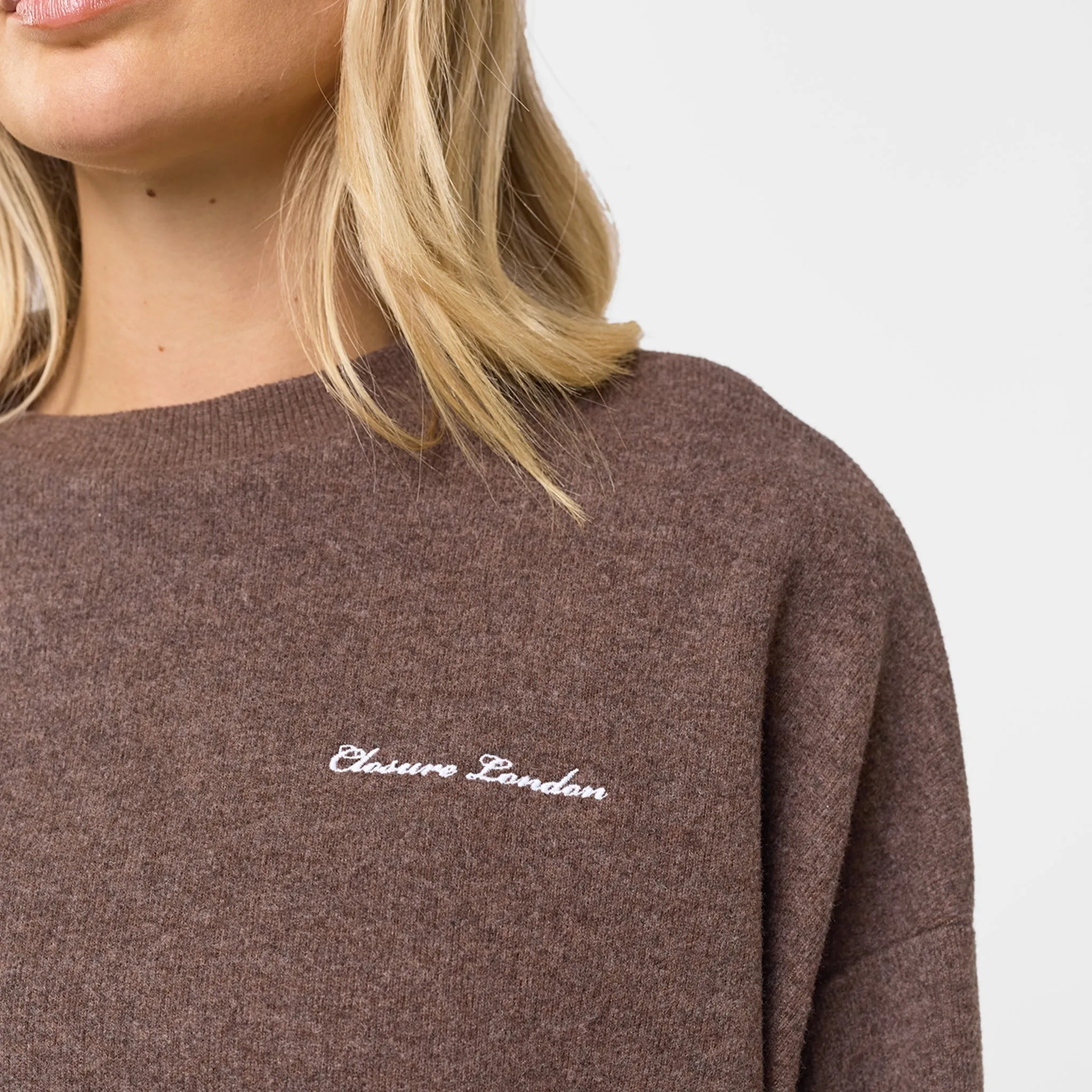 Soft Knit Crewneck Tracksuit | Coffee Modular Attachment System