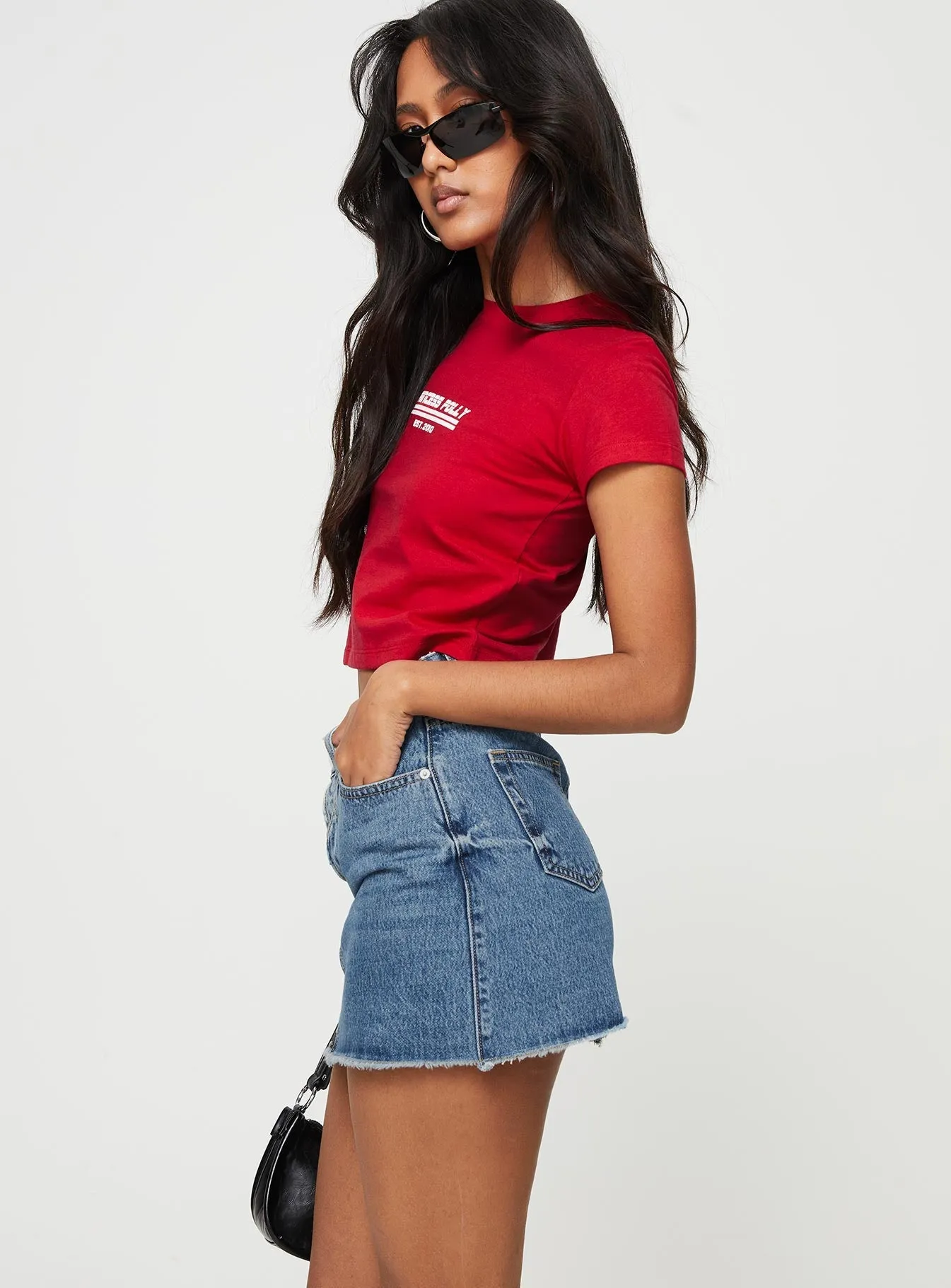 Jellicoe Spliced Denim Skirt Multi Wash Outfit Mix