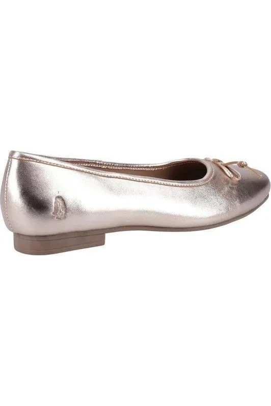 Hush Puppies Naomi Ballet in rose gold Blown Rubber Outsole Eco Friendly Construction