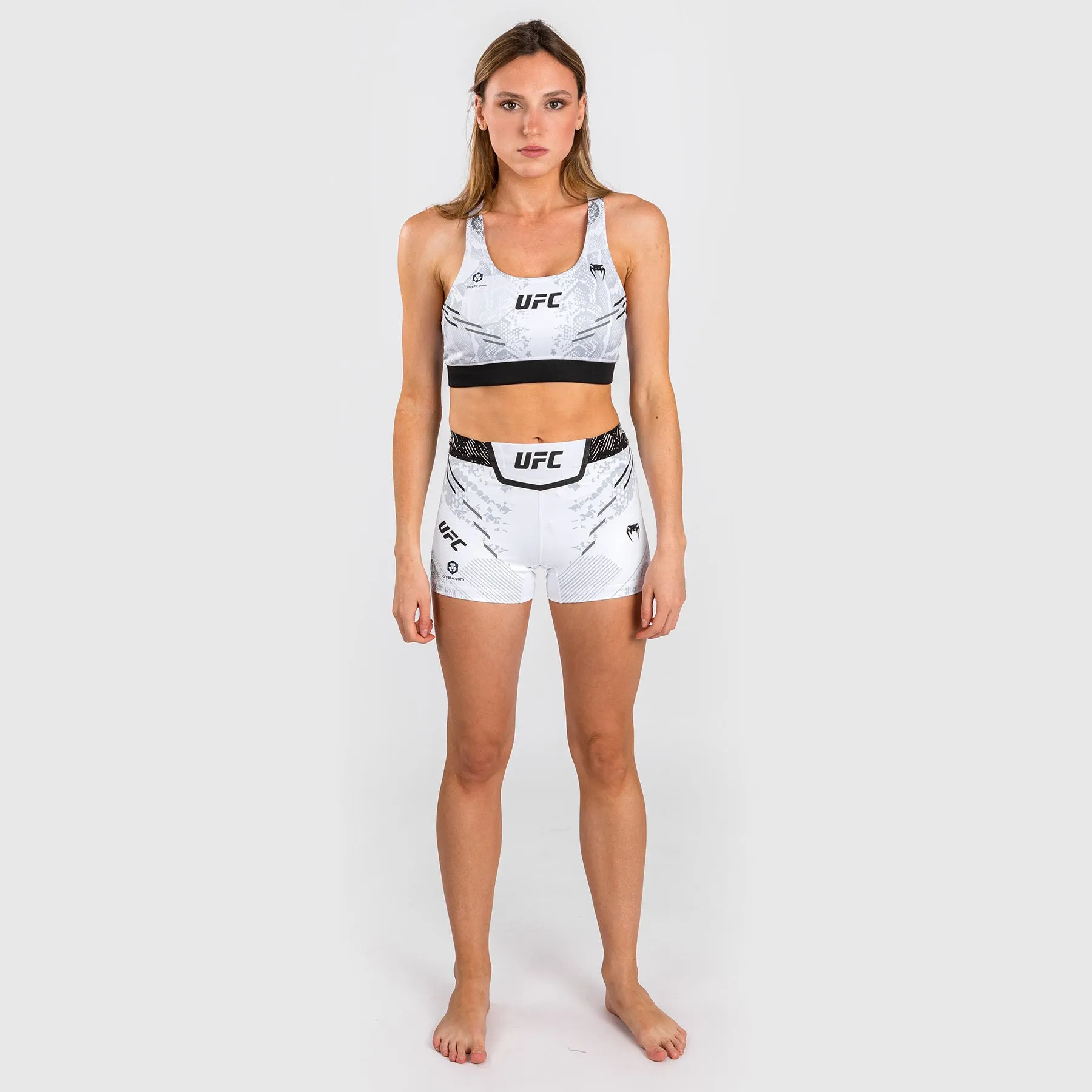 Muscle Support Fit UFC Adrenaline by Venum Authentic Fight Night  Women??s Sports Bra - White