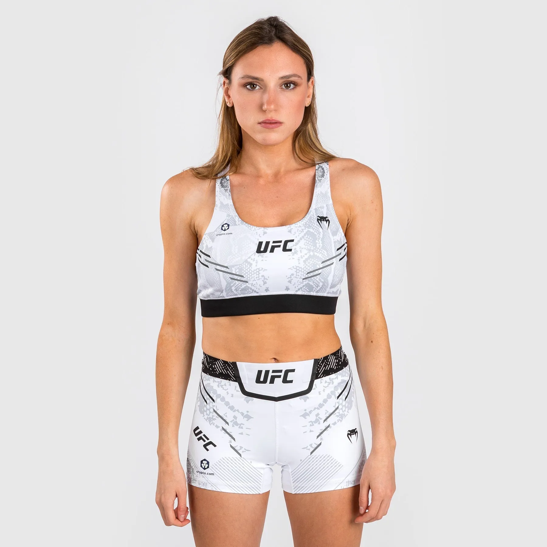 Crossback UFC Adrenaline by Venum Authentic Fight Night  Women??s Sports Bra - White