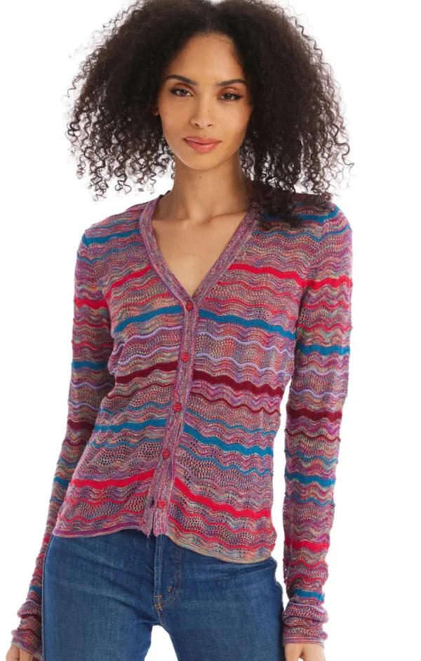 Colleen Cardigan in Jewel Box Breathable Yarn