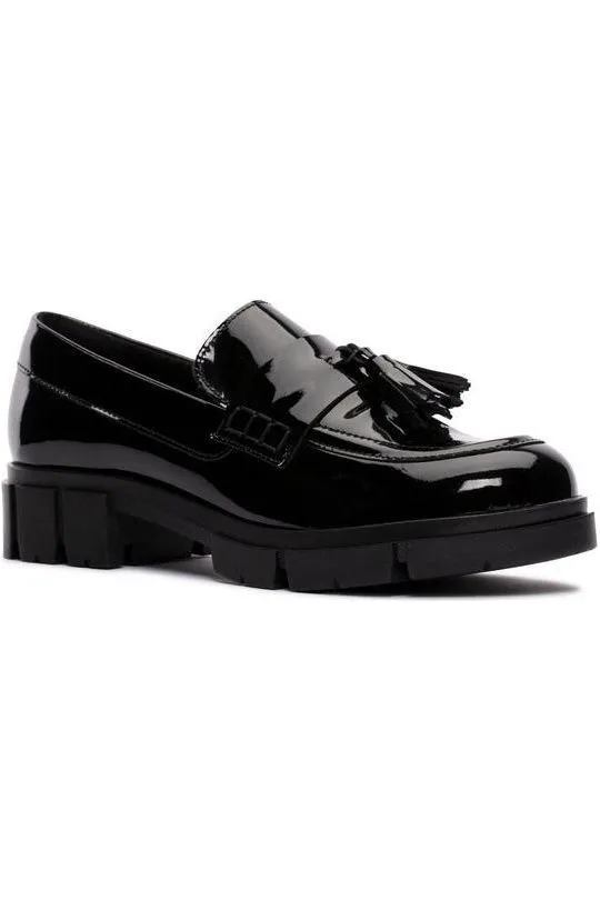 Rock Path Low Arch Clarks Teala Loafer in Black Patent