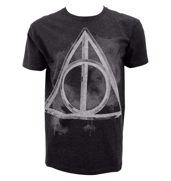 Day-to-Night Look Deathly Hallows Smoky Charcoal T-Shirt