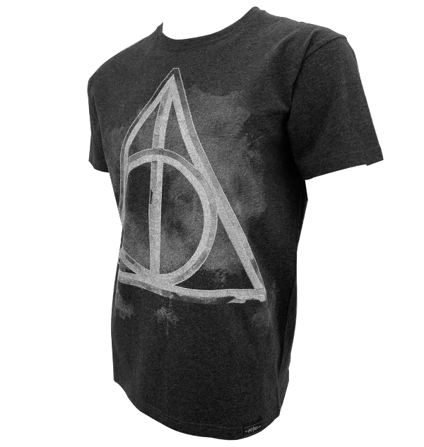 Deathly Hallows Smoky Charcoal T-Shirt Fashion Comfort AllSeasonWear
