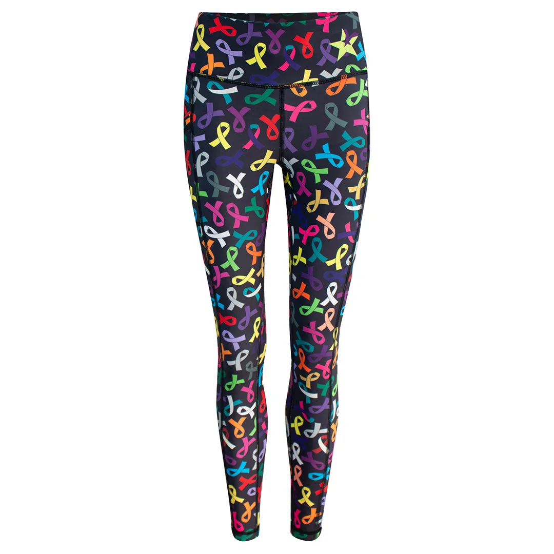 Unisex Leggings | Ribbons Soft Waistband Sculpted Fit