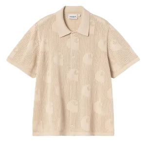 Fall Core Carhartt WIP We S/S Temple Knit Shirt Fleur De Sel