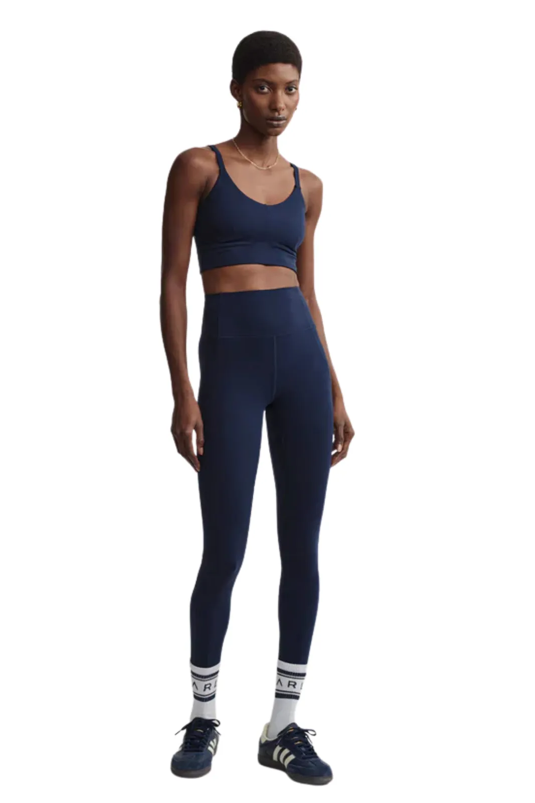 Brushed Inner Layer Shape High Pocket Legging 25", Dark Sapphire