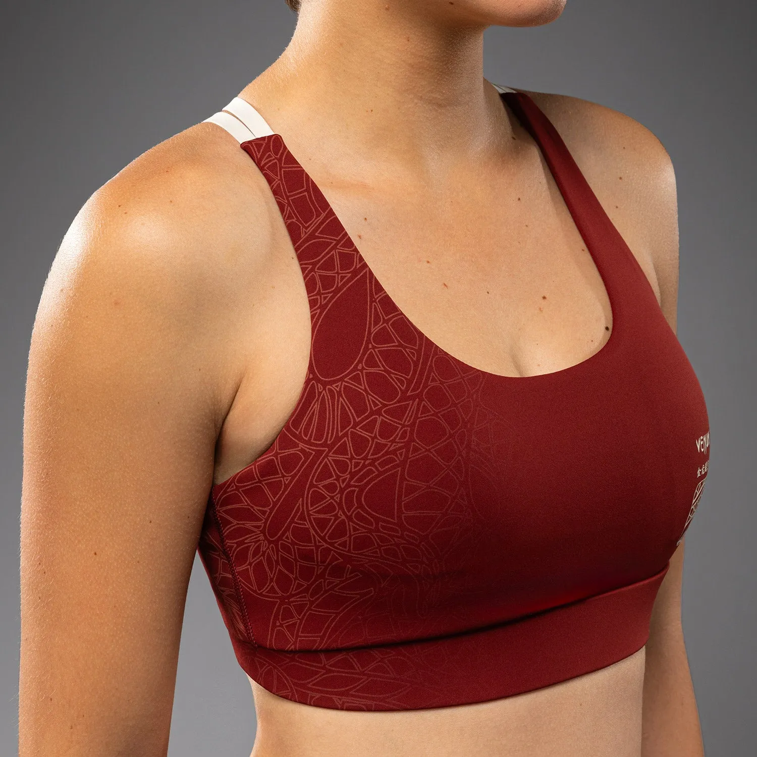 Back support Venum Serpenti Women??s Sports Bra - Burgundy/Ivory
