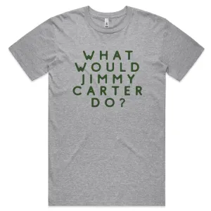 Flexible Collar What Would Jimmy Carter Do? - T-shirt (Heather Gray)