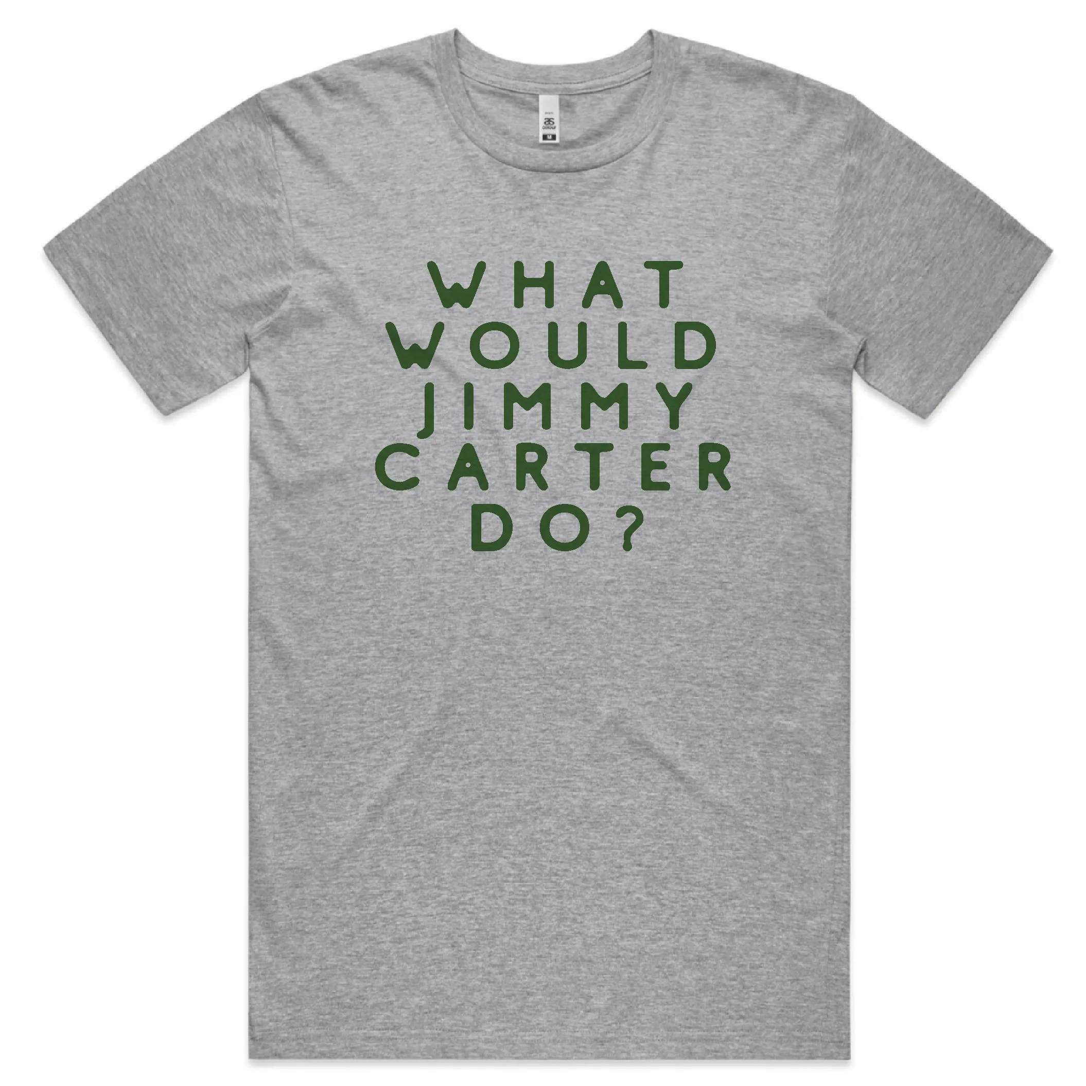 Flexible Collar What Would Jimmy Carter Do? - T-shirt (Heather Gray)