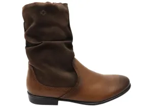 Stain Resistant Multi-Purpose Comfort Perlatto Lucia Womens Brazilian Comfortable Leather Mid Calf Boots