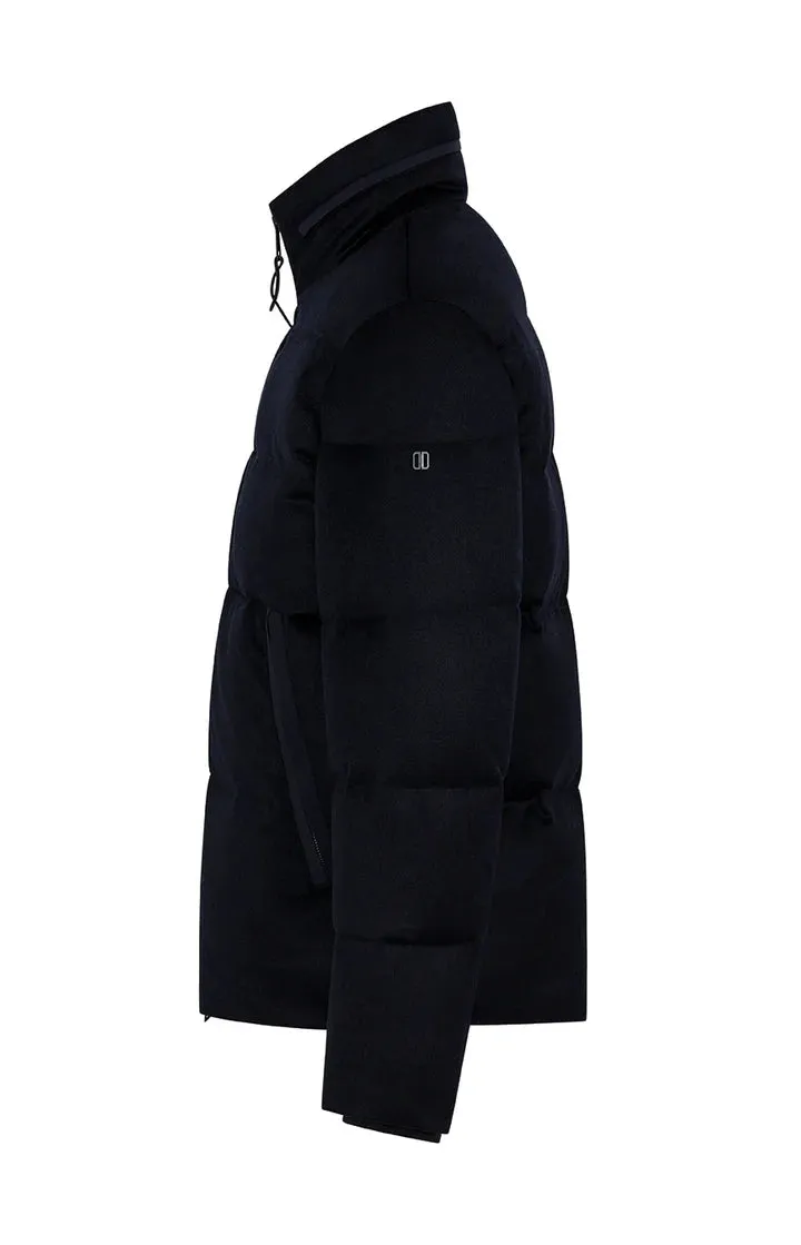 Ventilated Panels Convertible Collar ID25748-Duno Navy Theus Jacket