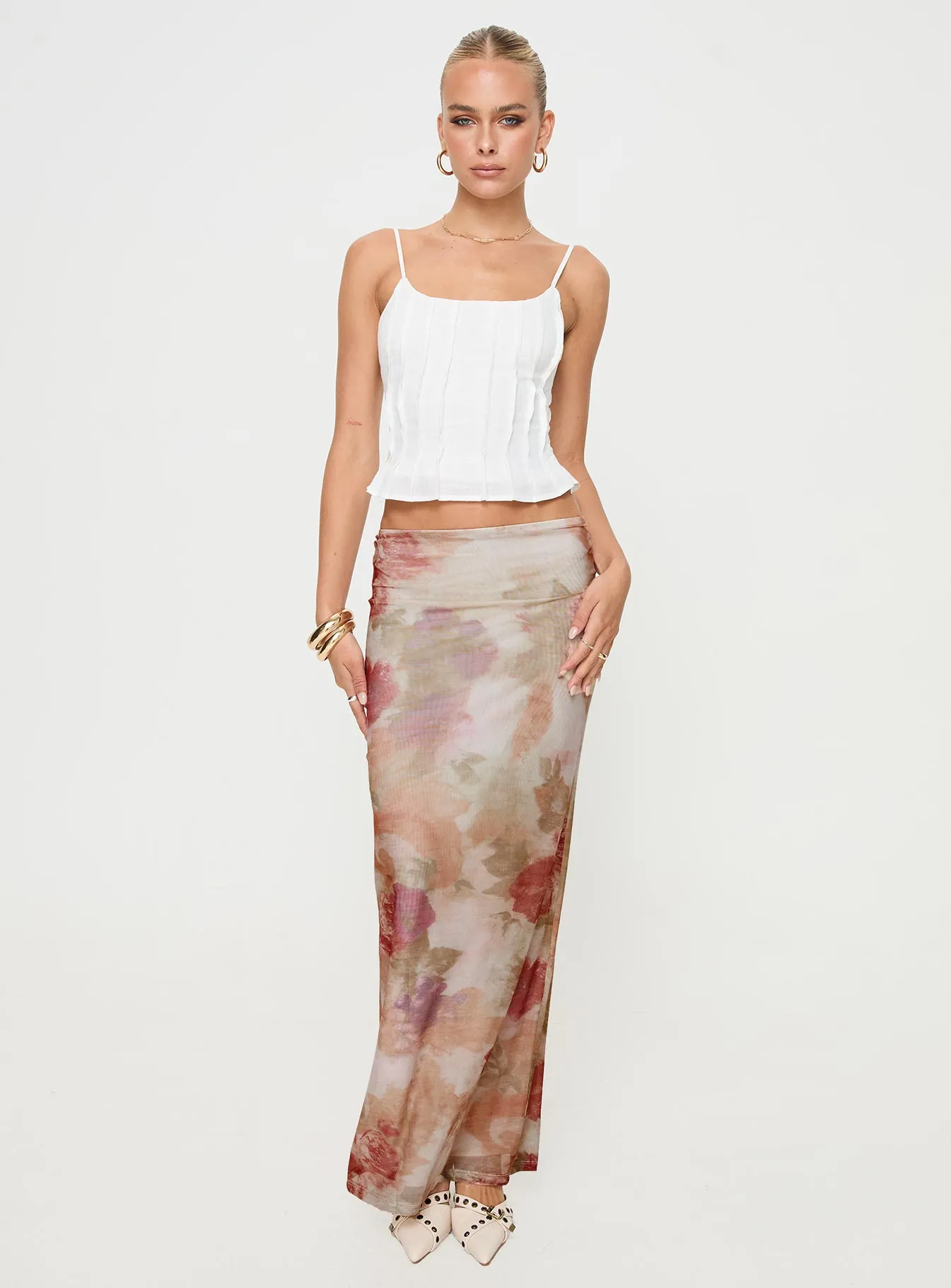 Road Trip Connections Maxi Skirt Multi