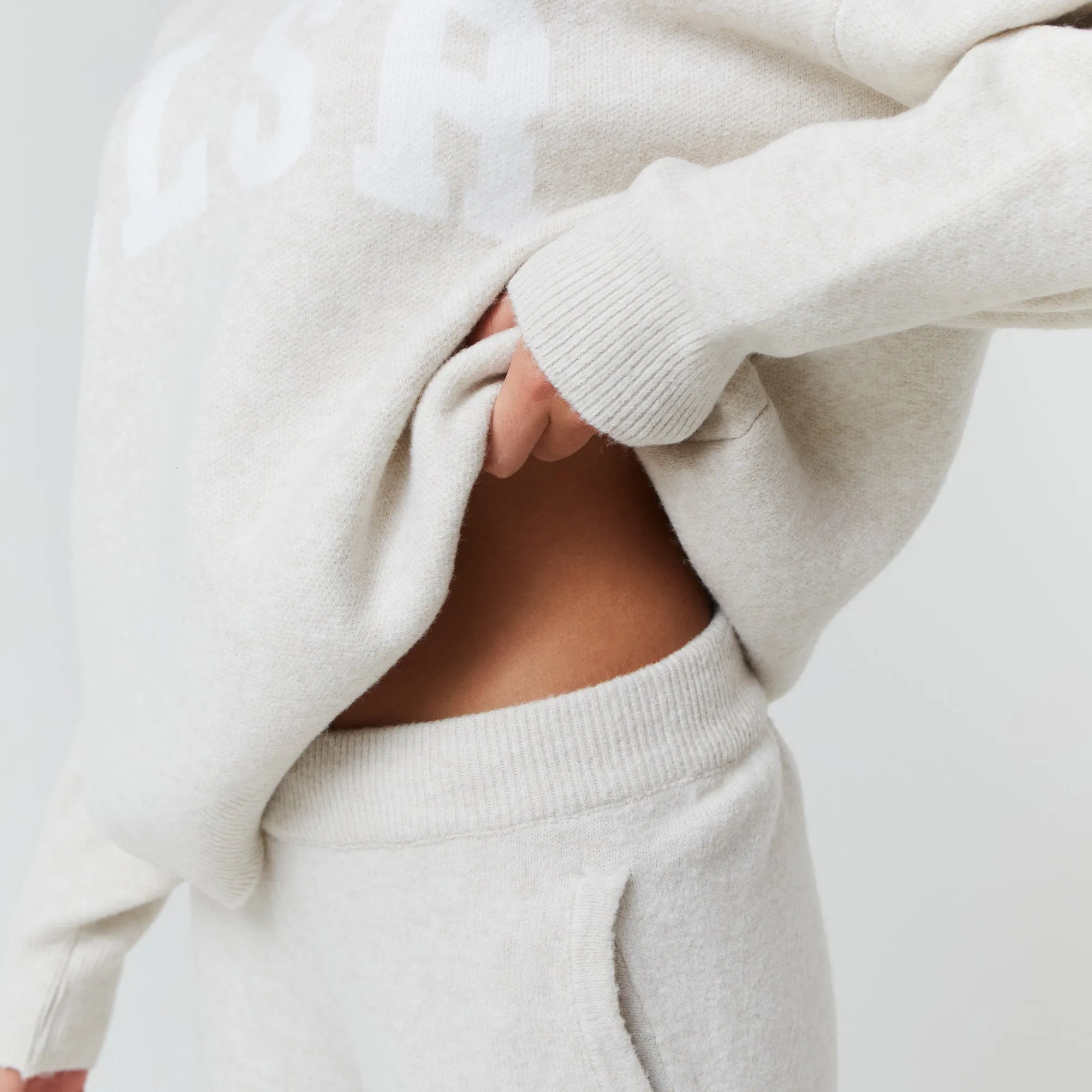 DurableBlend Knit Open Hem Jogger | Oatmeal