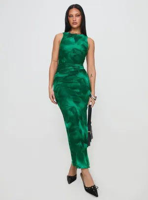 Martel Maxi Dress Green Beauty Zone Perfect Layer