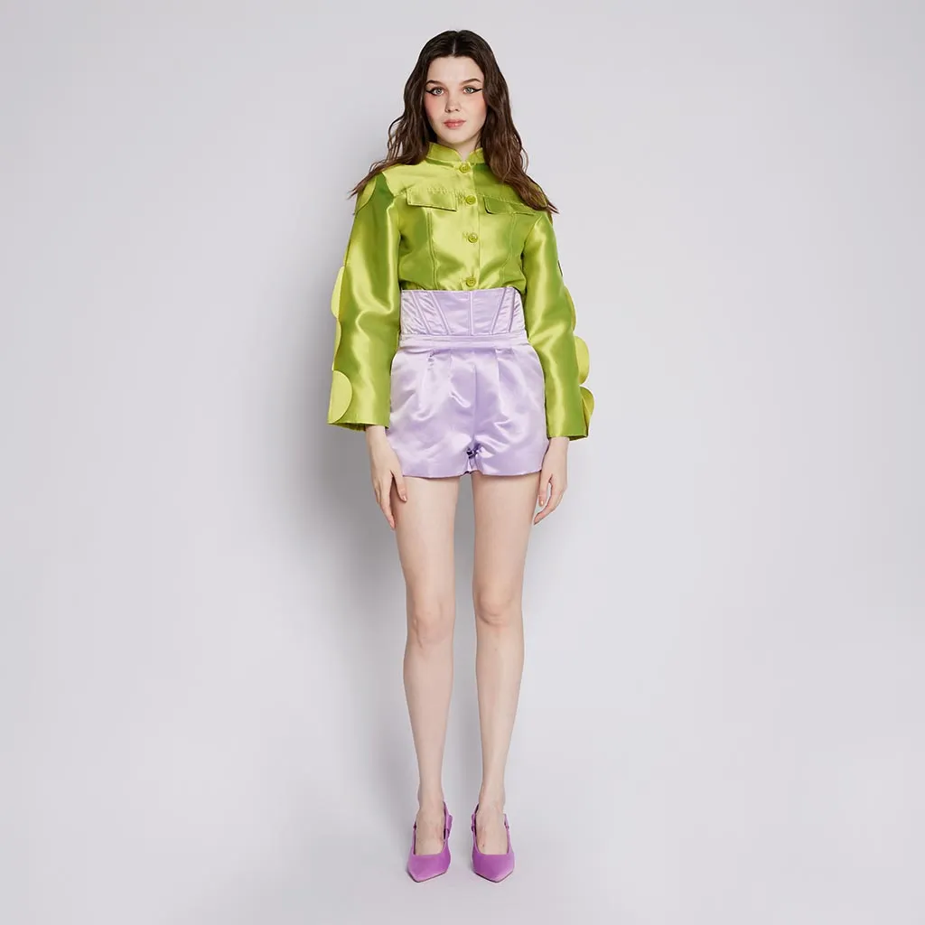 Relaxed Fit Design Corset Short