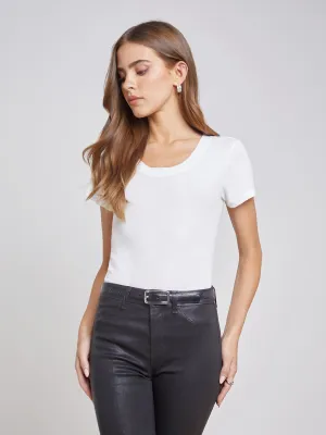 Durable Color Retention Cory Cotton Scoopneck Tee