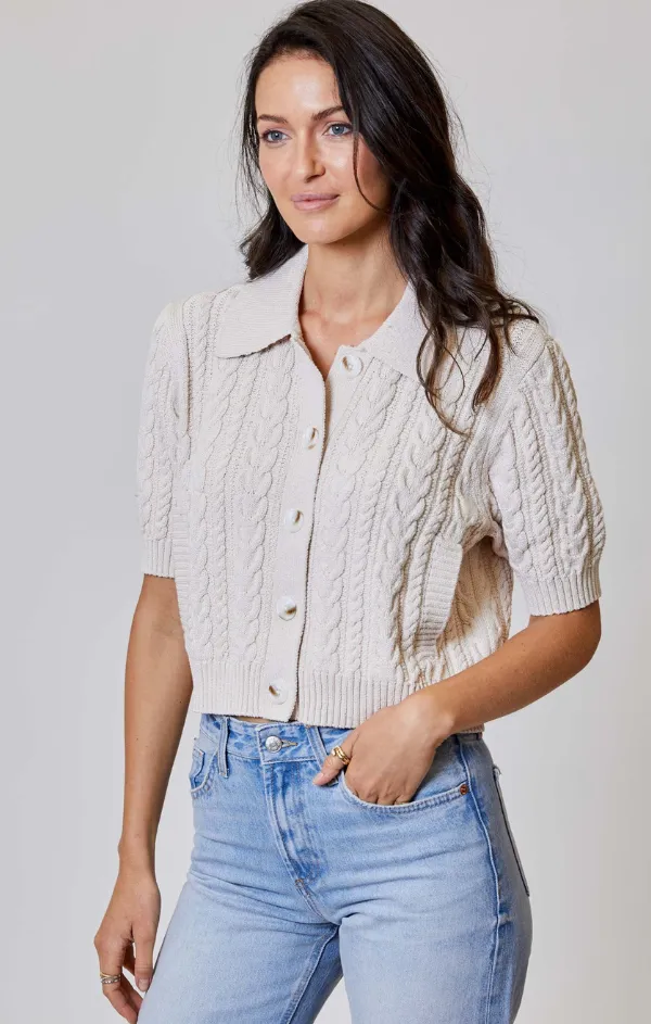 Cosette Cardigan Layered Stitch Details Versatile Piece