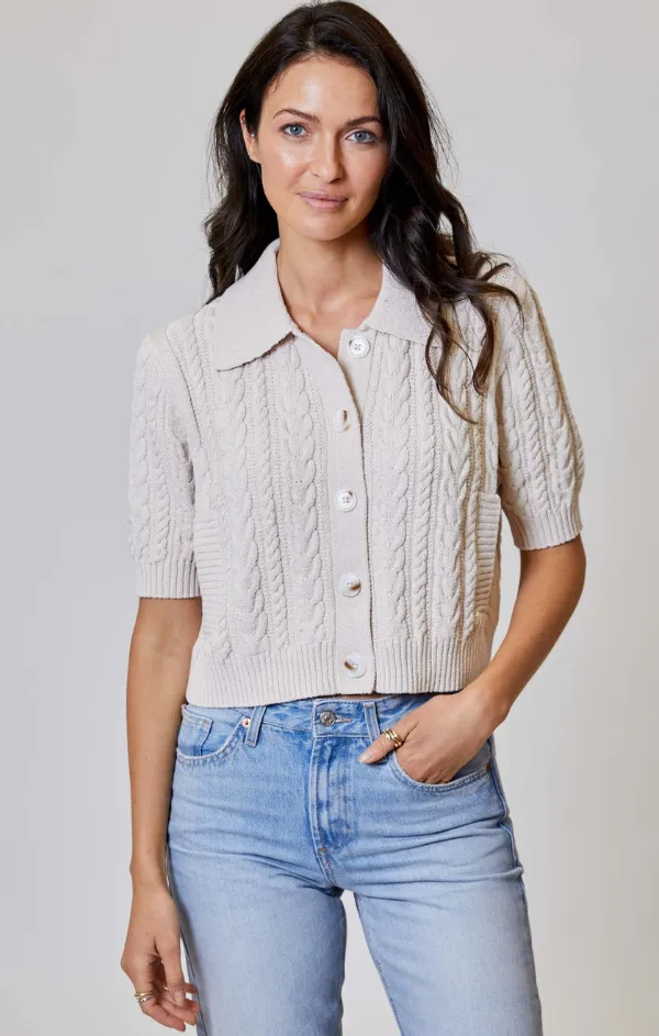 Ventilated Mesh Panel Chill Friendly Cosette Cardigan