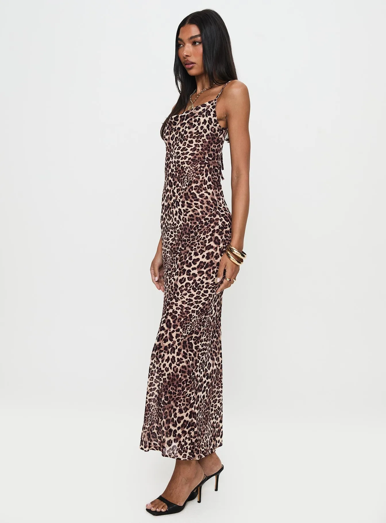 Soft Drape Day-to-evening dress Paolina Maxi Dress Leopard