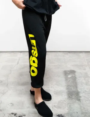 Circa 99' OG Letsgo Oldschool Sweats, Blackspace WaterRepellent